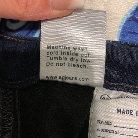 ❄️ADRIANO GOLDSCHMIED Jeans Size 29R Great Condition Dark Denim - Picture 7 of 9